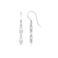Certified Moissanite Dangle Earrings for Women