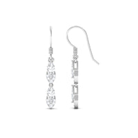 Certified Moissanite Dangle Earrings for Women