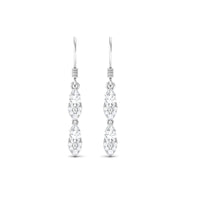Certified Moissanite Dangle Earrings for Women