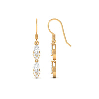 Certified Moissanite Dangle Earrings for Women