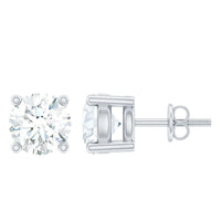 Certified Lab Grown Diamond 4 Prong Stud Earrings