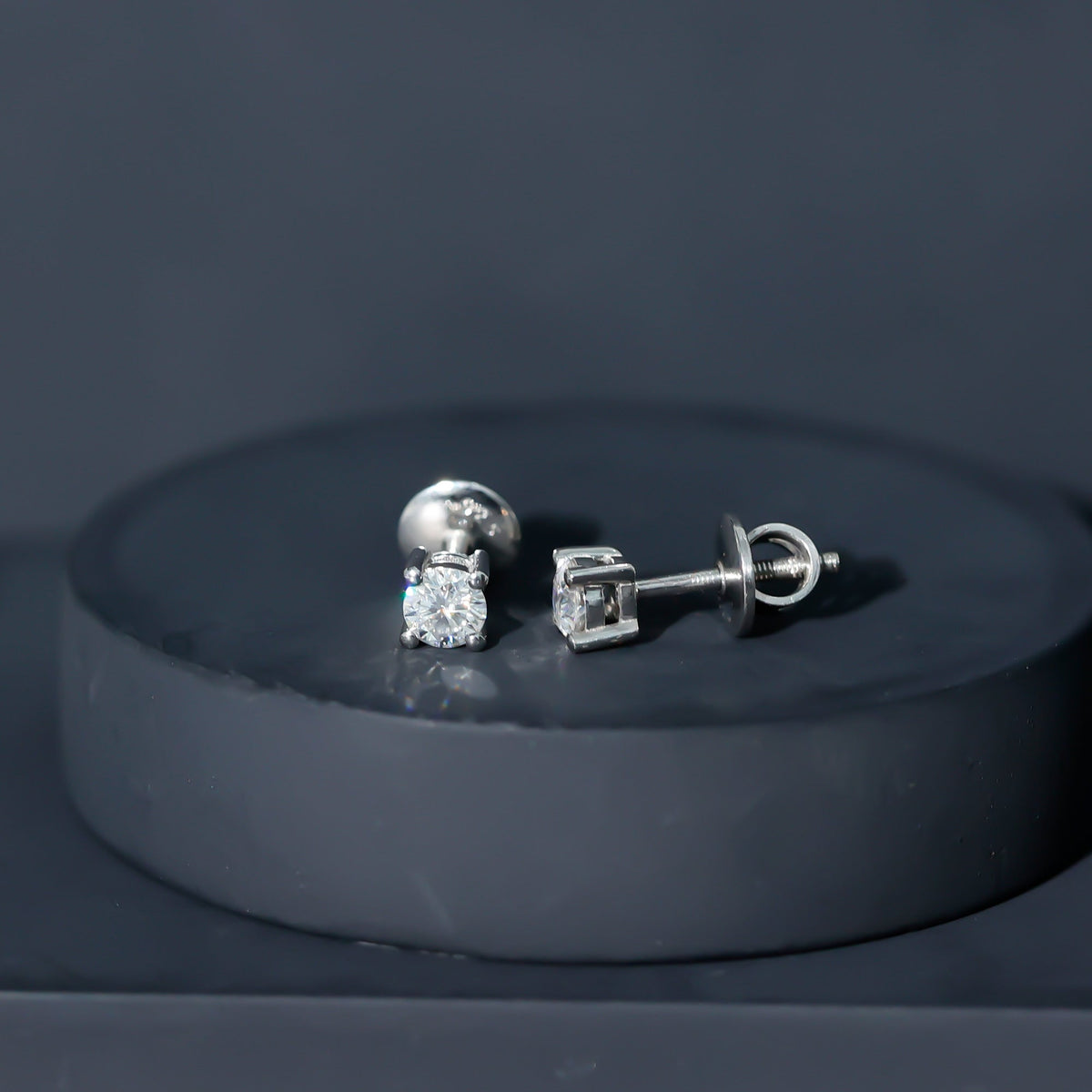 Certified Lab Grown Diamond 4 Prong Stud Earrings