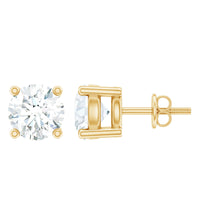 Certified Lab Grown Diamond 4 Prong Stud Earrings