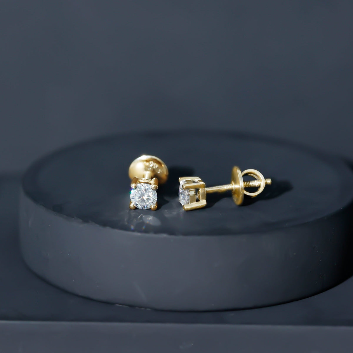 Certified Lab Grown Diamond 4 Prong Stud Earrings