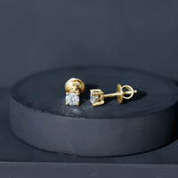 Certified Lab Grown Diamond 4 Prong Stud Earrings