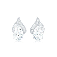 Pear Shape Lab Grown Diamond Classic Stud Earrings