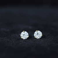 Solitaire Lab Grown Diamond Martini Stud Earrings