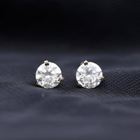 Solitaire Lab Grown Diamond Martini Stud Earrings