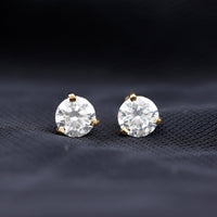 Solitaire Lab Grown Diamond Martini Stud Earrings