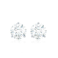 0.63 Carat Round Moissanite Stud Earrings