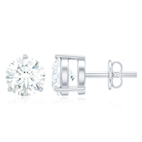 0.63 Carat Round Moissanite Stud Earrings