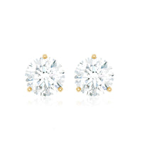 0.63 Carat Round Moissanite Stud Earrings