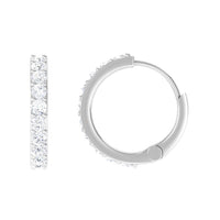 Certified Diamond Small Hoop Earrings