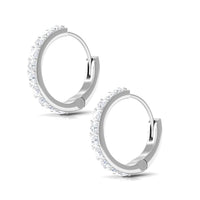 Certified Diamond Small Hoop Earrings