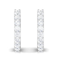 Certified Diamond Small Hoop Earrings