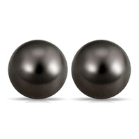 16.25 CT Elegant Tahitian Pearl Solitaire Stud Earrings in Bead Set