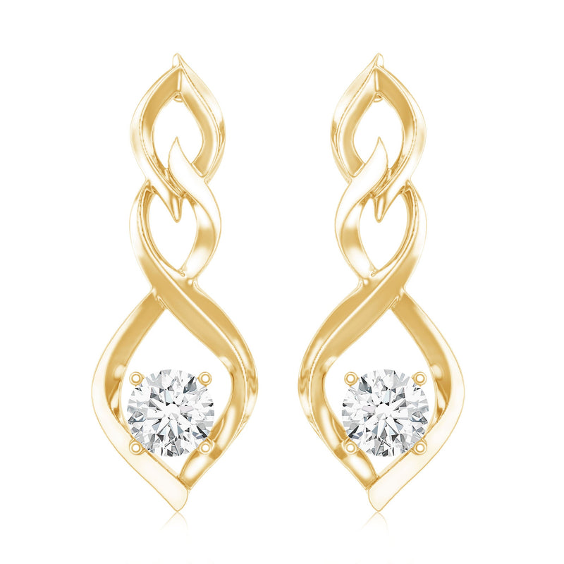 Rosec Jewels lab-grown diamond bridal earrings with screw-back design, showcasing sparkling diamond studs on a sleek setting.