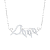 Mama Bird Necklace with Pave Set Moissanite