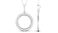Certified Moissanite Eternity Pendant Necklace for Women