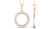 Certified Moissanite Eternity Pendant Necklace for Women