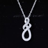 Certified Lab Grown Diamond Infinity Pendant Necklace