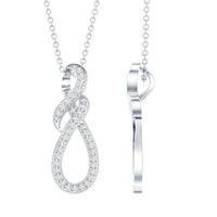 Certified Lab Grown Diamond Infinity Pendant Necklace