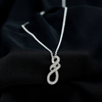 Certified Lab Grown Diamond Infinity Pendant Necklace