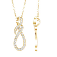 Certified Lab Grown Diamond Infinity Pendant Necklace