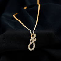 Certified Lab Grown Diamond Infinity Pendant Necklace