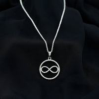 Diamonds Infinity Eternity Pendant Necklace