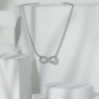 Diamond Infinity Pendant Necklace For Women