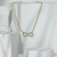 Diamond Infinity Pendant Necklace For Women