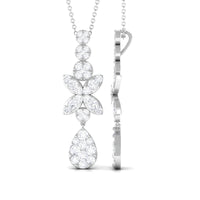 1.75 CT Certified Moissanite Dangle Pendant