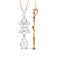 1.75 CT Certified Moissanite Dangle Pendant