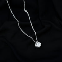 Certified 8 MM Round Lab Grown Diamond Bridal Necklace