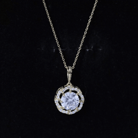 Certified 2 Carat Lab Grown Diamond Bridal Necklace For Bride