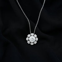 Certified 2 Carat Lab Grown Diamond Designer Solitaire Necklace