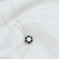Lab Grown Diamond Cocktail Necklace With Black Onyx