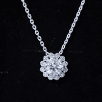 Certified 8 MM Lab Grown Diamond Cocktail Necklace For Women