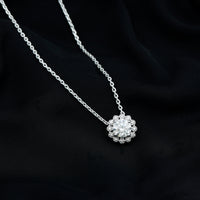 Certified 8 MM Lab Grown Diamond Cocktail Necklace For Women