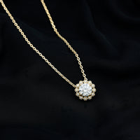 Certified 8 MM Lab Grown Diamond Cocktail Necklace For Women