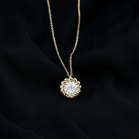2 Carat Lab Grown Diamond Solitaire Necklace For Women