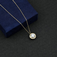 2 Carat Lab Grown Diamond Solitaire Necklace For Women