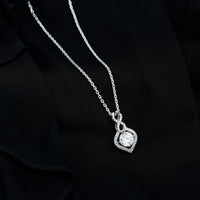 8 MM Round Lab Grown Diamond Infinity Loop Necklace