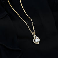 8 MM Round Lab Grown Diamond Infinity Loop Necklace
