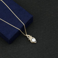Lab Grown Diamond Flower Statement Necklace
