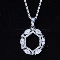 Vintage Style Lab Grown Diamond Wedding Designer Pendant