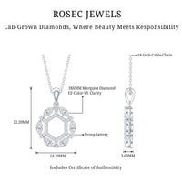 Vintage Style Lab Grown Diamond Wedding Designer Pendant