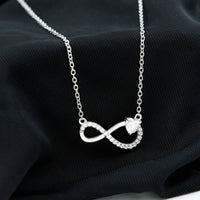 Lab Grown Diamond Infinity Heart Necklace For Women