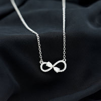 Lab Grown Diamond Forever Knot Teardrop Necklace